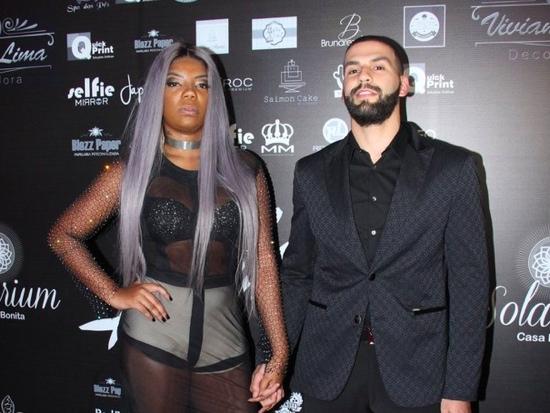 A cantora Ludmilla e o namorado, produtor musical, Xerxes Fr...