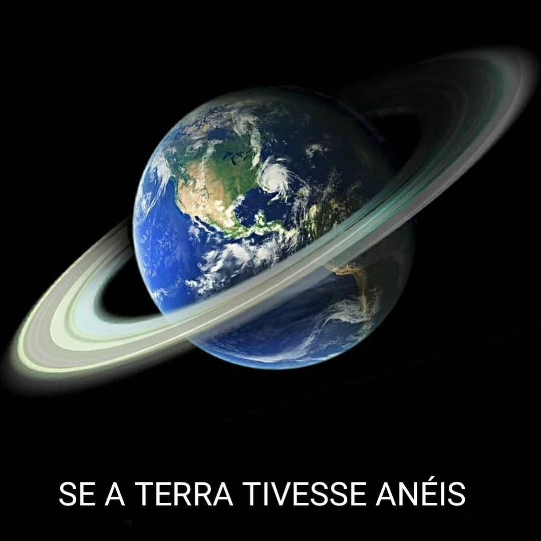 Havia an&eacute;is de &aacute;gua em volta da terra. Nos est...