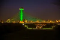 Estaiada terá iluminação verde em homenagem à Chapecoense